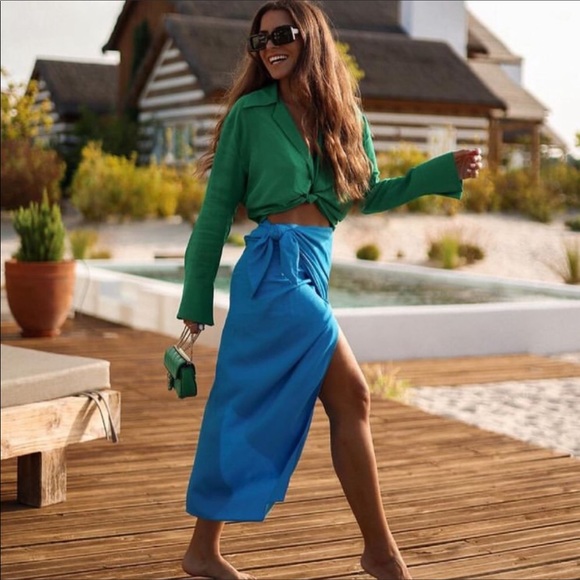 NWT Zara Wrap Skirt
